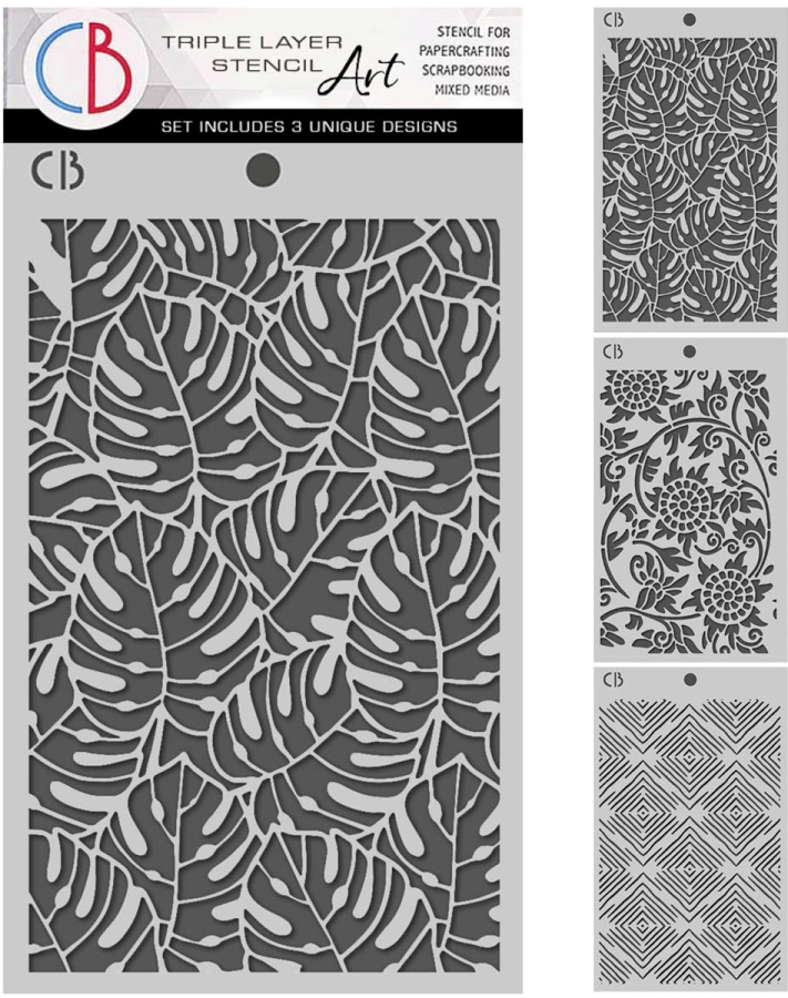 Ciao Bella Artemis 5x8 Inch Stencil Mix Triple Layer Set (MSX010)