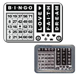 Maya Road Clear Stamps - Bingo Card Stamp Set (12 Stamps)