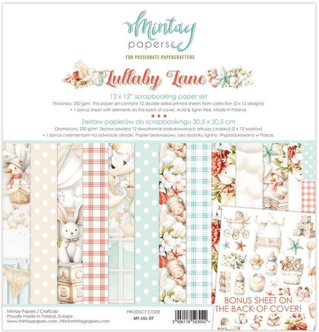 Mintay Lullaby Lane 12x12 Inch Paper Set (MT-LUL-07)