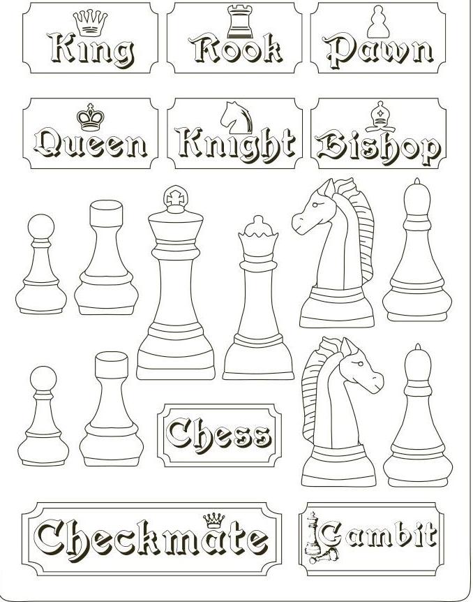 Stamperia Soft Mould A4 - Alice Chessboard (K3PTA4507)