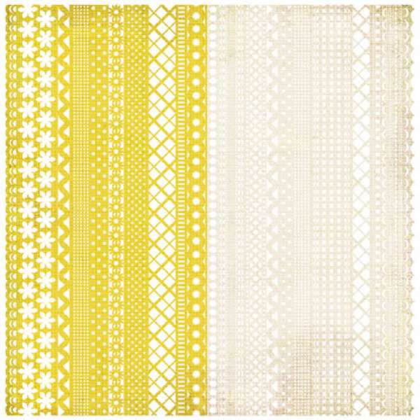 Basic Grey Nook & Pantry - Doilies (yellow/cream)