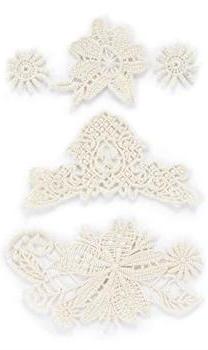 Basic Grey Out of Print Embroidered Lace Stickers