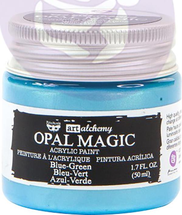 Finnabair Art Alchemy Opal Magic Acrylic Paint BLUE/GREEN