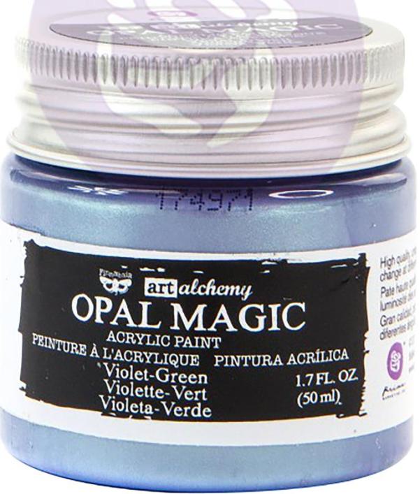 Finnabair Art Alchemy Opal Magic Acrylic Paint VIOLET GREEN