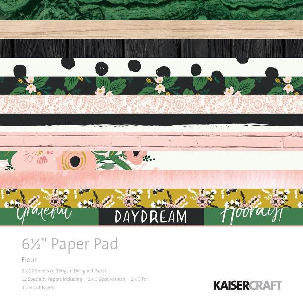 Kaisercraft Fleur  Paper Pad (Includes speciality and die-cut elements)