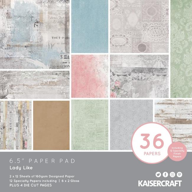 Kaisercraft Lady Like Paper Pad (Includes speciality and die-cut elements)