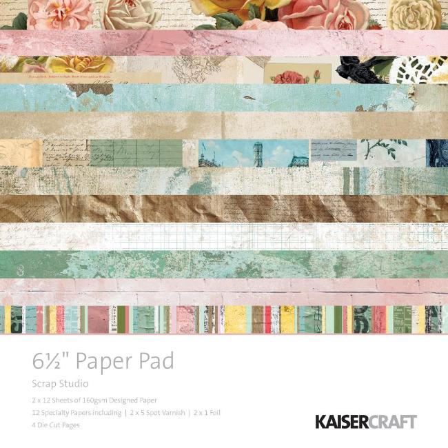 Kaisercraft Scrap Studio Paper Pad (Includes speciality and die-cut elements)
