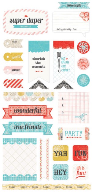Basic Grey Paper Cottage Title Stickers