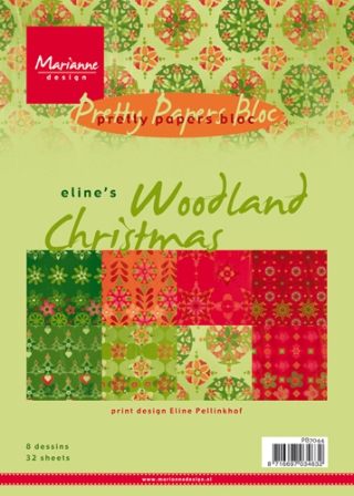 Marianne Design Eline's Woodland Christmas Paper Bloc