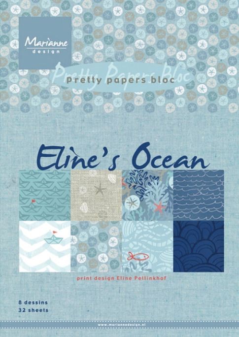 Marianne Design Eline's Ocean Paper Pad (PB7052)