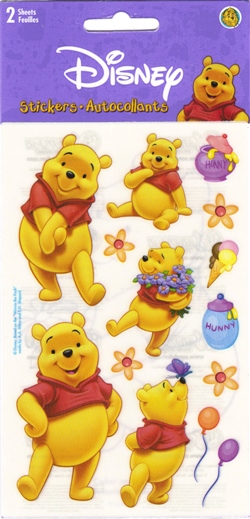 Sandylion Disney Stickers - Winnie the Pooh (double-pack)