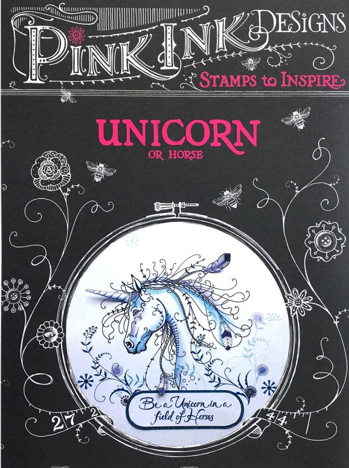 Pink Ink Designs Stamps UNICORN