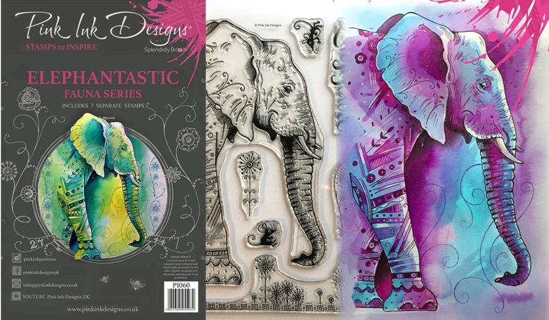 Pink Ink Designs Stamps ELEPHANTASTIC