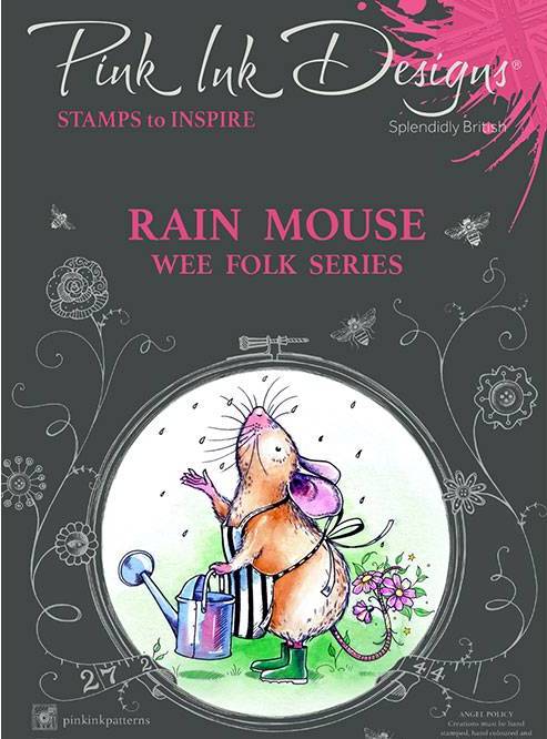 Pink Ink Designs Stamps - Rain Mouse (P1135)