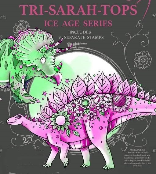 Pink Ink Design Stamps - Tri-Sarah Tops (9 Stamps)