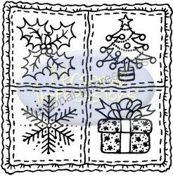 PI Tinchies Clear Xmas Stamps - Christmas Squares (13)