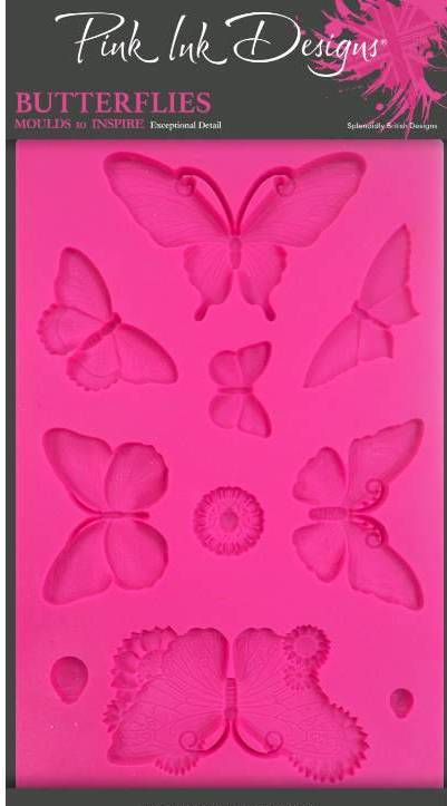 SAVE 15% - Pink Ink Designs Mould - Butterflies