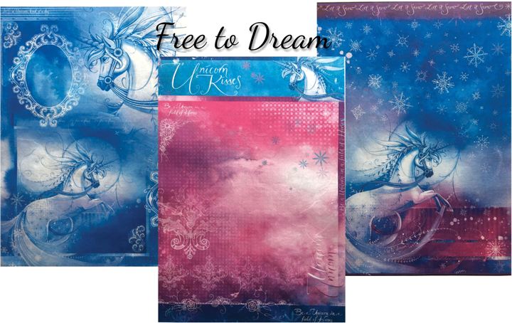 Pink Ink Design Rice Papers - Free to Dream (Pack of 6 x A4)