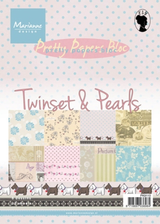 Marianne Design Paper Bloc - Twinsets & Pearls