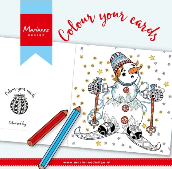 Marianne Design Christmas Colour Your Cards
