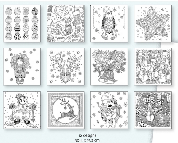 Marianne Design Christmas Colour Your Cards