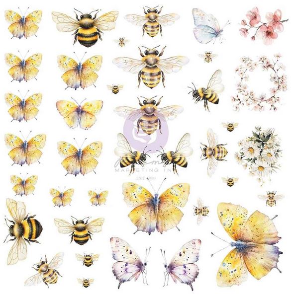 Prima Marketing Among the Wildflowers Vellum Ephemera Spring Wings (76pcs) (682286)