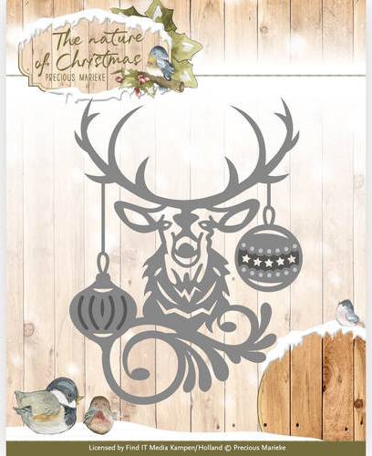 Precious Marieke The Nature of Christmas Craft Dies - Christmas Reindeer (PM10101)