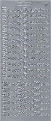 Peel-Off Stickers - Evening Invitation (Silver)