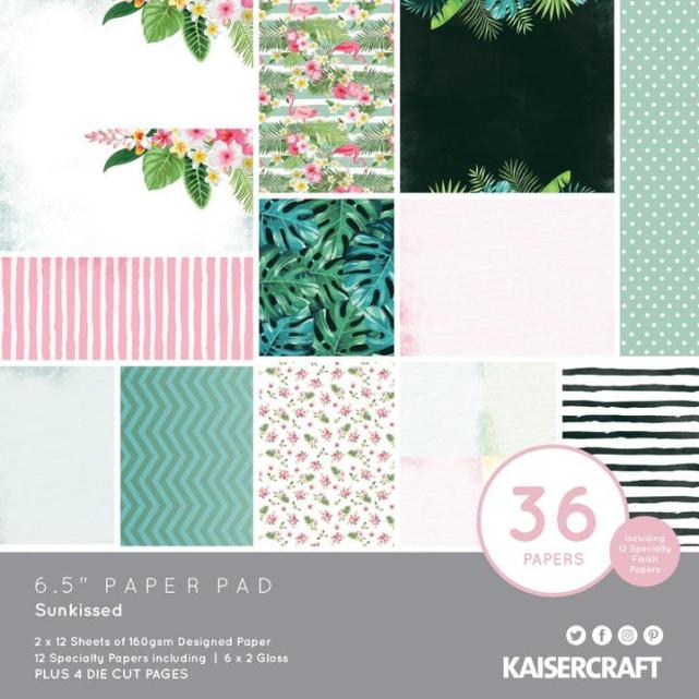 Kaisercraft Sunkissed Paper Pad (Includes speciality and die-cut elements)