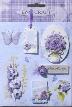 Handmade Dec Everyday L/P  - Lilac Flowers  (6001)