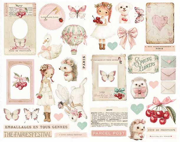 Prima Marketing Cherry Sweet Chipboard Stickers