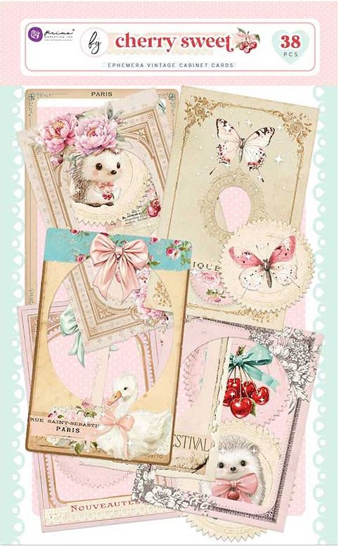 Prima Marketing Cherry Sweet Ephemera Cabinet Cards (38pcs) (981976)