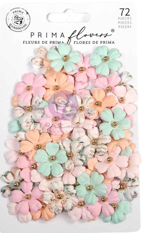 Prima Marketing Christmas Blush Flowers Jolly Memories (72pcs)  (686307) 