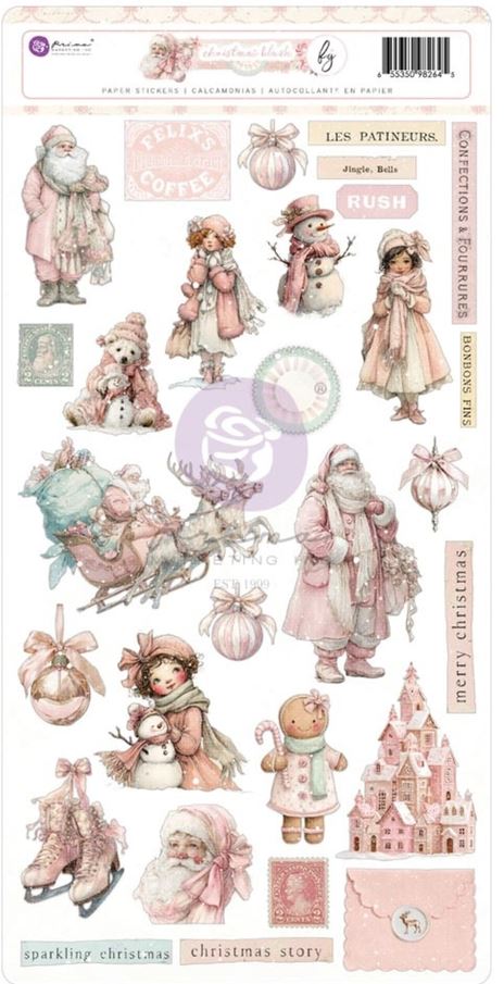 Prima Marketing Christmas Blush Stickers by Frank Garcia (982645) 