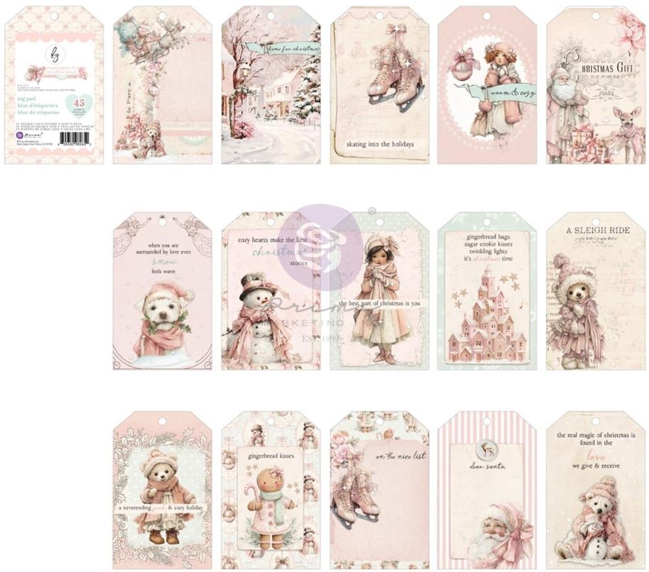 Prima Marketing Christmas Blush Tag Pad (982652) 