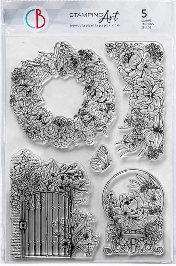 Ciao Bella Artemis 6x8 Inch Clear Stamps The Secret Garden (PS8076)
