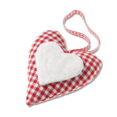 Padded Heart (Home Decor) - Checkered 
