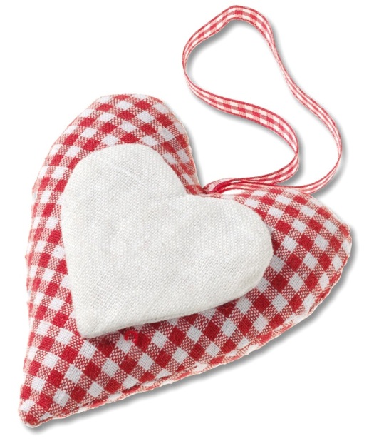 Padded Heart (Home Decor) - Checkered 