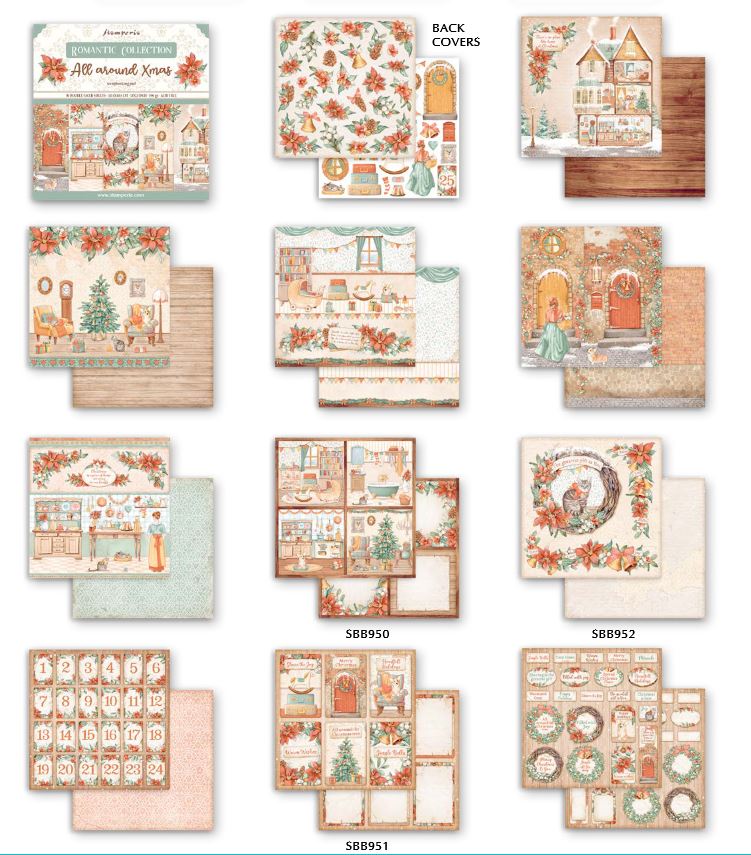 Stamperia All Around Christmas 12x12 Paper Pack