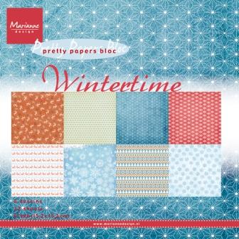 Marianne Design Pretty Papers Bloc WINTERTIME