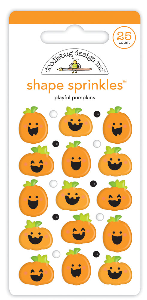 Doodlebug Design Playful Pumpkins Shape Sprinkles (7411)