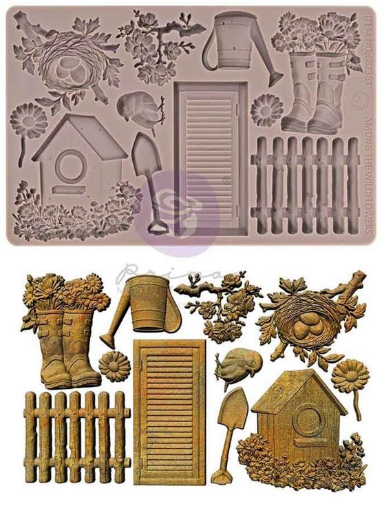 Prima Marketing Among the Wildflowers Mould Spring Tales (682361)