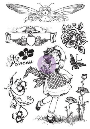 Prima Princess Rubber Cling Stamps  (951078)