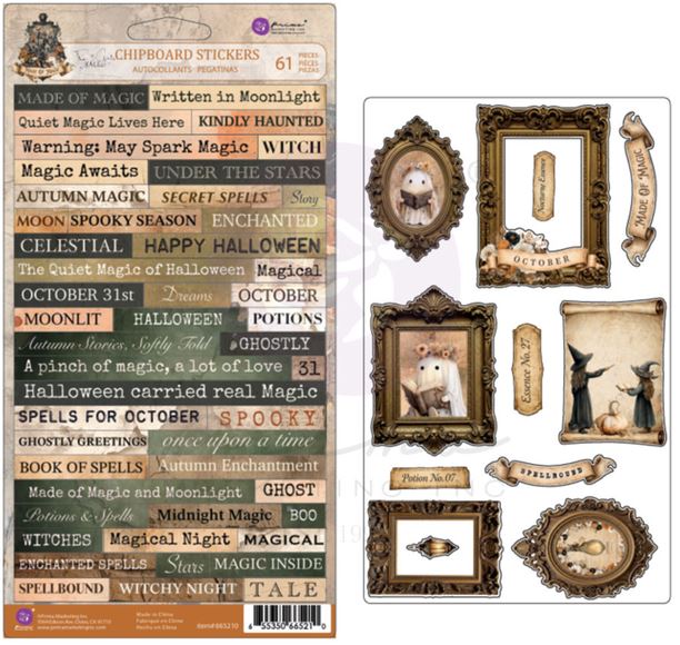 Prima Marketing Made of Magic Chipboard Stickers by The 3 Girls Tale 