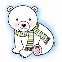 Imaginisce Polar Expressions Snag 'em Stamps - Polar Bear
