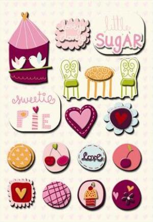 Imaginisce Sweet Cheri  - Lovey Dovey Stickers Stackers