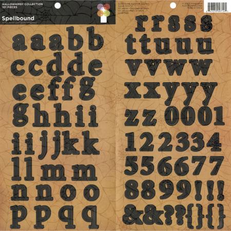 Imaginisce Hallowhimsy - Spellbound Alphabet Stickers