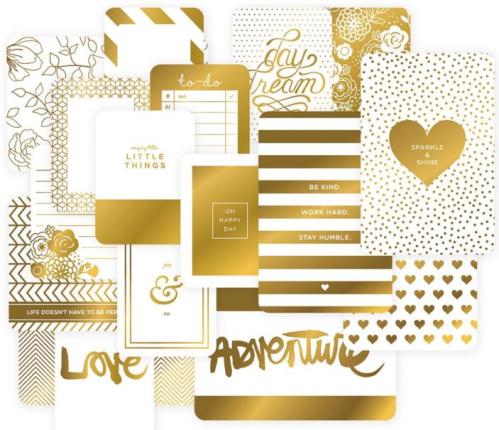 Project Life Specialty Themed Cards GOLDEN 40/Pkg (380366)