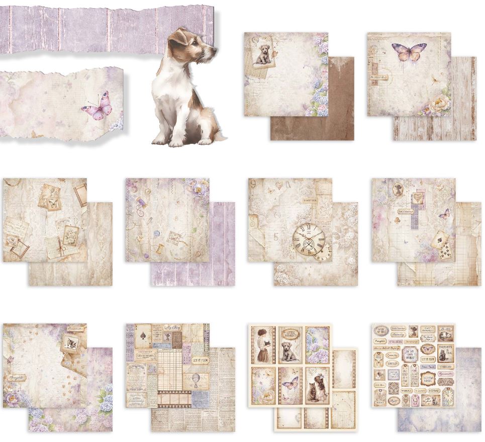 Stamperia Quiet Days 8x8 Paper Pack