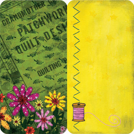 DSP Quilted Garden Rectangle Die-Cuts (Double-sided)